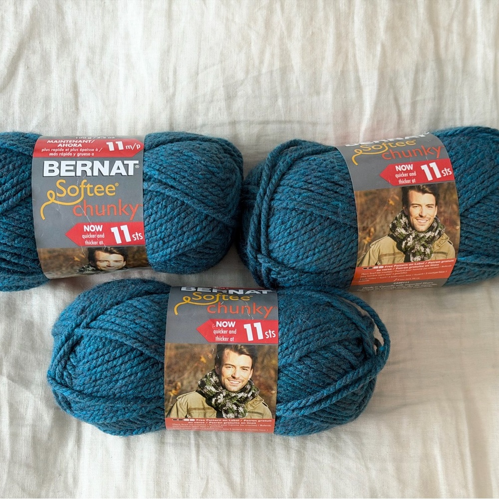 Bernat Softee Chunky Yarn in Teal